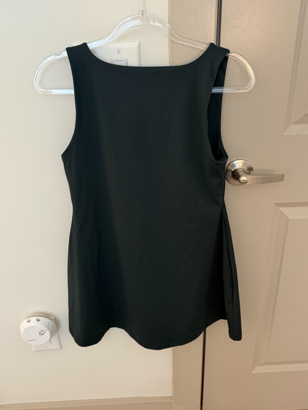 SET Active Sportbody Low Back Active Exercise Dress Built in Shorts L Teal Green - Picture 2 of 4
